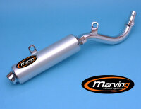 MARVING Auspuff "Amacal" verchromt+Aluhülle für Suzuki DR 650 E Bj.96- SP46B