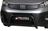 Frontbügel Edelstahl schwarz für Fiat Scudo 2021 - 63mm mit Gutachten Frontschutzbügel
