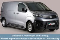 Frontbügel Edelstahl schwarz für Fiat Scudo 2021 - 63mm mit Gutachten Frontschutzbügel