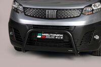 Frontbügel Edelstahl schwarz für Fiat Scudo 2021 - 63mm mit Gutachten Frontschutzbügel