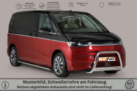 Schwellerrohre oval mit Tritt für VW T7 Multivan Edelstahl poliert mit TÜV