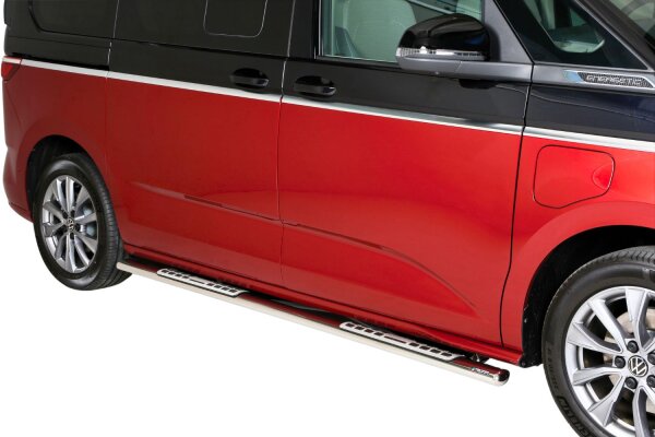 Schwellerrohre Design für VW T7 Multivan Edelstahl mit TÜV
