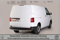 Schwellerrohre ohne Tritt für VW T6 & T6.1 Edelstahl poliert Ø63mm TÜV