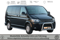 Schwellerrohre ohne Tritt für VW T5 Edelstahl poliert Ø63mm TÜV