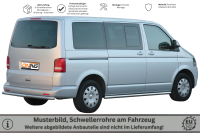 Schwellerrohre ohne Tritt für VW T5 Edelstahl poliert Ø63mm TÜV