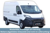Edelstahl Frontbügel SCHWARZ für FIAT DUCATO Facelift ab 2024 Frontschutzbügel mit Gutachten