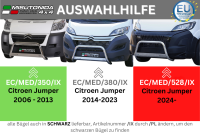 Frontbügel Edelstahl für Citroen Jumper Facelift 2024 - Ø63mm mit Gutachten Frontschutzbügel