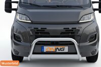 Frontbügel Edelstahl für Citroen Jumper Facelift 2024 - Ø63mm mit Gutachten Frontschutzbügel