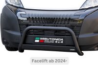 Frontbügel Edelstahl SCHWARZ für Citroen Jumper...