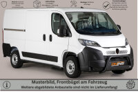 Frontbügel Edelstahl SCHWARZ für Citroen Jumper Facelift 2024 - 63mm mit EG mit Gutachten