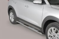 Schwellerrohre Design für HYUNDAI Tucson TL ab Bj. 2018- Edelstahl TÜV