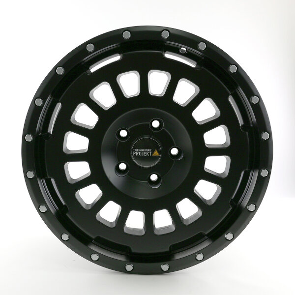 Twin-Monotube-Projekt AT18 Felge 8,5×18 Zoll, seidenmatt-schwarz - VW T5, T6 und T6.1 (Einzelfelge)