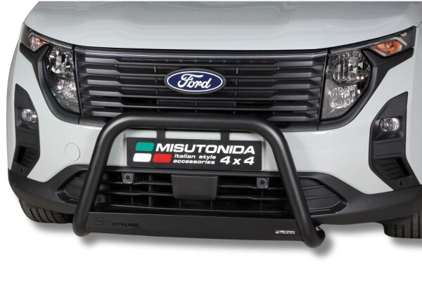 Frontbügel Edelstahl schwarz für Ford Transit Courier / Tourneo ab 2024 Ø63mm mit Gutachten