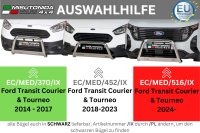 Frontbügel Edelstahl schwarz für Ford Transit Courier / Tourneo ab 2024 Ø63mm mit Gutachten