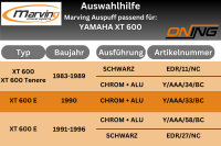 MARVING Auspuff Enduro EDR schwarz lackiert für YAMAHA XT 600 (84-90) / 600 TENERE (83-91)