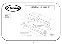 MARVING Auspuff Paar "Master" verchromt für Honda VT 500 E PC11 (Bj. 1983-1988)