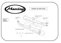 MARVING Auspuffpaar "Master" verchromt für Honda CB 500 FOUR K1 K2 1971-1977