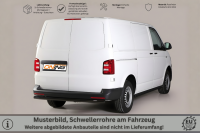 Schwellerrohre SCHWARZ ohne Tritt für VW T6 & T6.1 Edelstahl Ø63mm TÜV
