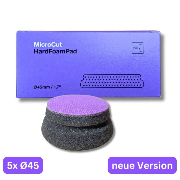 1x Koch Chemie Micro Cut Hard Foam Pad Set 5x Ø 45 x 25 mm Polierschwamm Polierpad