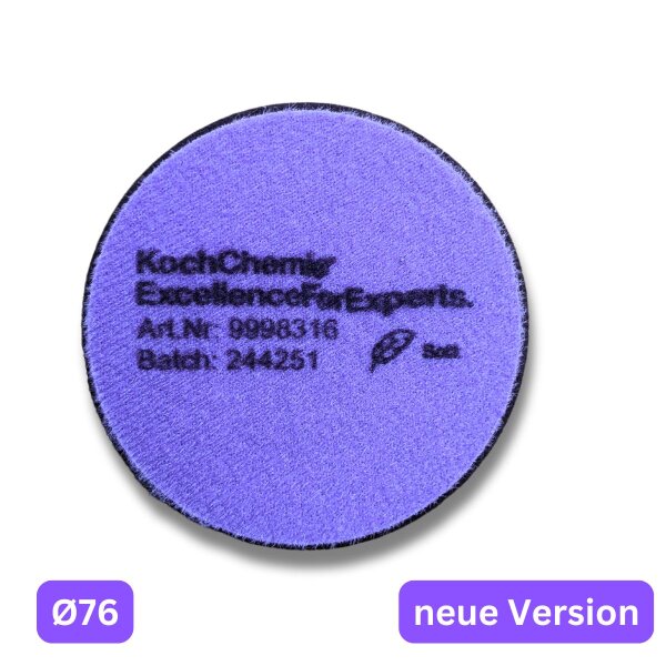 1x Koch Chemie Micro Cut Soft Foam Pad Ø 76 x 25 mm Polierschwamm Polierpad