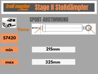 4 Stoßdämpfer Trailmaster Stage 2 für...