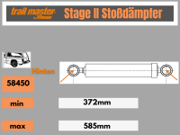 4 Stoßdämpfer Trailmaster Stage 2 für Nissan Pickup D22 Bj. 98-04 Vorne & Hinten