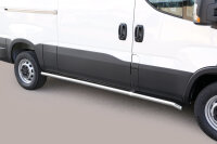 Schwellerrohre ohne Tritt für IVECO Daily VII 2024- Edelstahl poliert Ø63mm TÜV