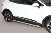 Schwellerrohre mit Tritt für KIA Sportage NQ5 ab Bj. 2021- V2A Ø76mm mit TÜV