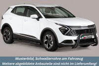 Schwellerrohre mit Tritt SCHWARZ für KIA Sportage...