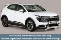 Schwellerrohre oval mit Tritt für KIA Sportage NQ5...