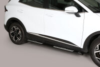 Schwellerrohre Design Schwarz für KIA Sportage NQ5 ab Bj. 2021- Edelstahl mit TÜV