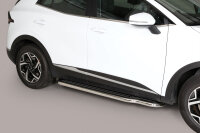 Trittbretter Schwellerrohre für KIA Sportage NQ5 ab Bj. 2021- Edelstahl Ø50mm mit TÜV
