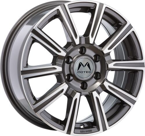 Motec WM1-Vantastic 7,0x17 6/130 ET50 Grau poliert Alufelge (Einzelfelge)