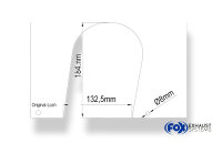 FOX Schablone für 115x85mm oval Wird auf Papier (A3)...