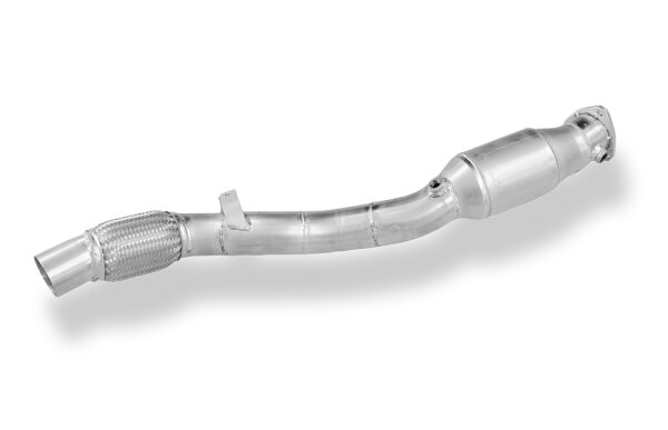 FOX Downpipe 76mm mit 300-Zellen-HJS Katalysator passend für Audi A4 B5 - Frontantrieb