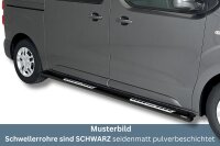 Schwellerrohre SCHWARZ Design für OPEL Vivaro Bj.19-...
