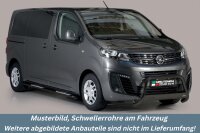 Schwellerrohre SCHWARZ Design für OPEL Vivaro Bj.19-...