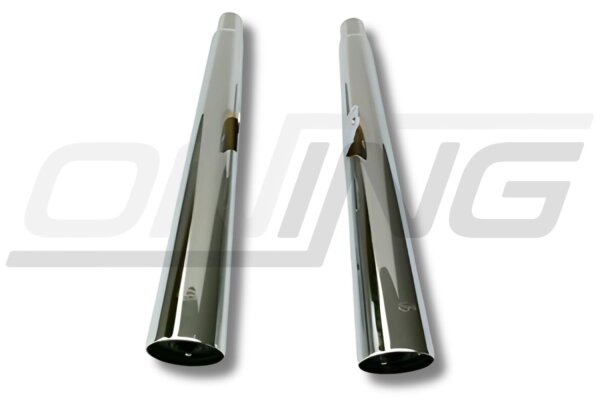 MARVING Auspuff Paar "Master" verchromt für Honda CBX 450 SC NIGHTHAWK PC05