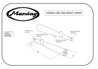 MARVING Auspuff Paar "Master" verchromt für Honda CBX 450 SC NIGHTHAWK PC05
