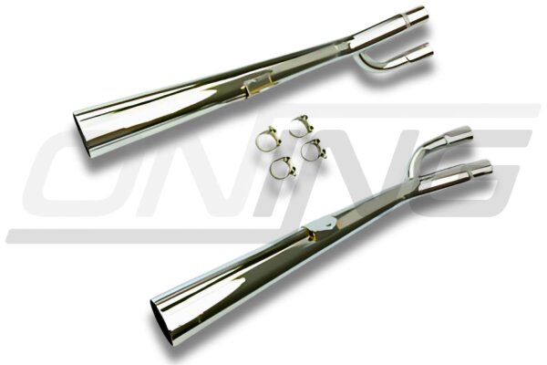 MARVING Auspuff paar "Master" verchromt für HONDA CB 750 C Custom RC06 Bj.79-84