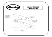 MARVING Auspuff Paar "Master" verchromt für HONDA CBX 650 SC Nighthawk 1983-1986 RC13