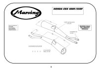 MARVING Auspuff Paar "Master" verchromt für HONDA CBX 400 F / CBX 550 F