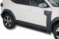 Schwellerrohre SCHWARZ ohne Tritt für Dacia Duster 3...