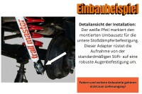 Trailmaster Dämpferumrüstungssatz für Landrover Defender 90 / 110 / 130 HA Stoßdämpfer +50mm