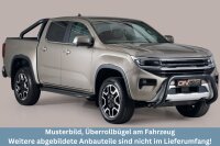 Überrollbügel Edelstahl SCHWARZ für FORD Ranger Doppelkabine 2023- Ø76mm mit TÜV