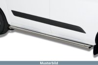 Schwellerrohre oval ohne Tritt für FORD Transit Courier / Tourneo ab Bj. 2024- Edelstahl mit TÜV