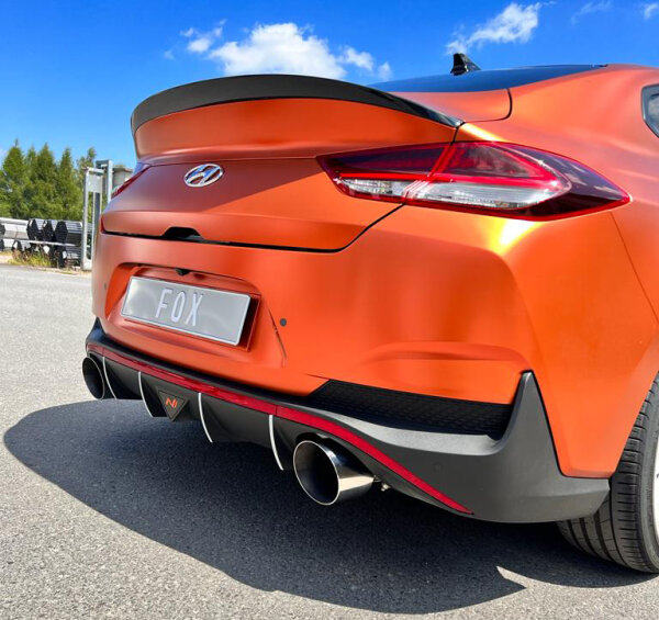 FOX Endrohre passend auf den originalen Endschalldämpfer - 1x130 Typ 14 rechts/links passend für Hyundai i30N Fastback Facelift