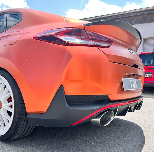 FOX Endrohre passend auf den originalen Endschalldämpfer - 160x130 Typ 38 rechts/links passend für Hyundai i30N Fastback Facelift