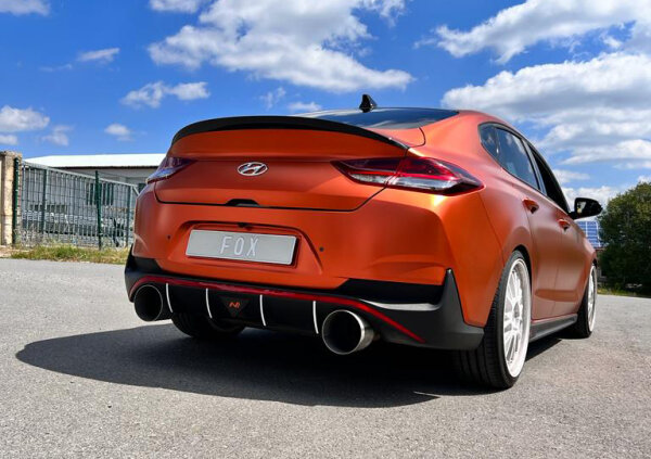 FOX Endrohre passend auf den originalen Endschalldämpfer - 1x160 Typ 10 rechts/links passend für Hyundai i30N Fastback Facelift