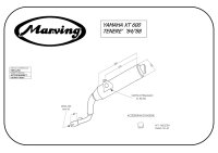 MARVING Auspuff Enduro EDR schwarz lackiert für YAMAHA XT 600 E 3TB 91/96